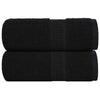Toallitas de jabón Vidaxl 2 st 30x30 cm 360 g m² 100% de algodón negro