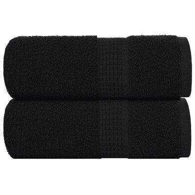 VIDAXL SALUPE DI SPAINE 2 ST 30x30 cm 360 g m² 100% di cotone nero
