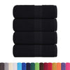 VIDAXL SALPES SAPAGGIO 4 ST 30x30 cm 360 g m² 100% di cotone nero
