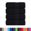 VIDAXL SALPES SAPAGGIO 4 ST 30x30 cm 360 g m² 100% di cotone nero