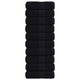 Toallitas de jabón de Vidaxl 10 st 30x30 cm 360 g m² 100% de algodón negro