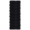 VIDAXL SALATURA DI SPAINS 10 ST 30x30 cm 360 g m² 100% di cotone nero