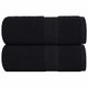 Toallitas invitadas de Vidaxl 2 st 30x50 cm 360 g m² 100% de algodón negro