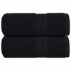 Toallitas invitadas de Vidaxl 2 st 30x50 cm 360 g m² 100% de algodón negro