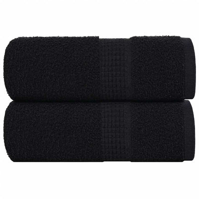 Vidaxl gastendoekjes frogn 2 st 30x50 cm 360 g m² zwart