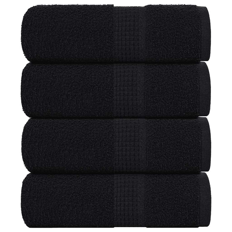Vidaxl Guest Wipes 4 PCS 30x50 cm 360 g m² 100% cotone nero