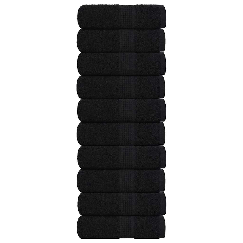 Vidaxl gastendoekjes frogn 10 st 30x50 cm 360 g m² zwart