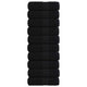 Toallitas invitadas de Vidaxl 10 PCS 30x50 cm 360 g m² 100% de algodón negro