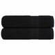 Asciugamani Vidaxl 2 ST 50x100 cm 360 g m² 100% di cotone nero