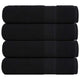 Toallas Vidaxl 4 ST 50x100 cm 360 g m² 100% de algodón negro