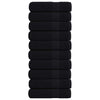 Toallas Vidaxl 10 st 50x100 cm 360 g m² 100% de algodón negro