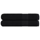 Vidaxl sauna asciugamani 2 ST 80x200 cm 360 g m² 100% di cotone nero