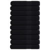 Asciugamani di sauna Vidaxl 10 ST 80x200 cm 360 g m² 100% di cotone nero