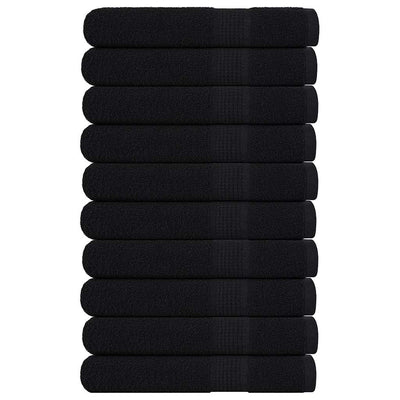 Asciugamani di sauna Vidaxl 10 ST 80x200 cm 360 g m² 100% di cotone nero