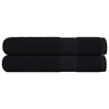 Vidaxl asciugamani 2 pezzi 100x200 cm 360 g m² 100% di cotone nero