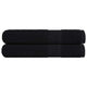 Toallas Vidaxl 2 pcs 100x200 cm 360 g m² 100% de algodón negro