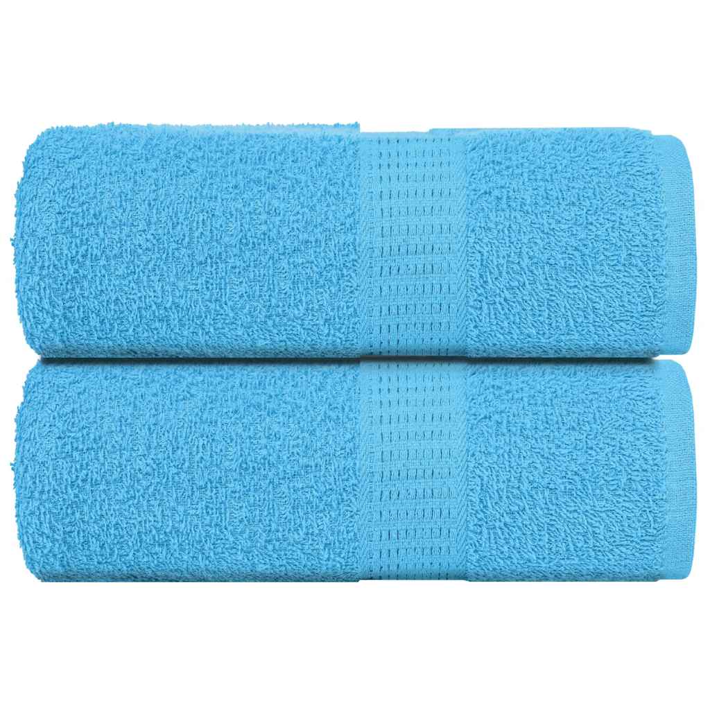 Toallitas de jabón Vidaxl 2 st 30x30 cm 360 g m² 100% de algodón turquesa