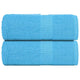 Toallitas de jabón Vidaxl 2 st 30x30 cm 360 g m² 100% de algodón turquesa