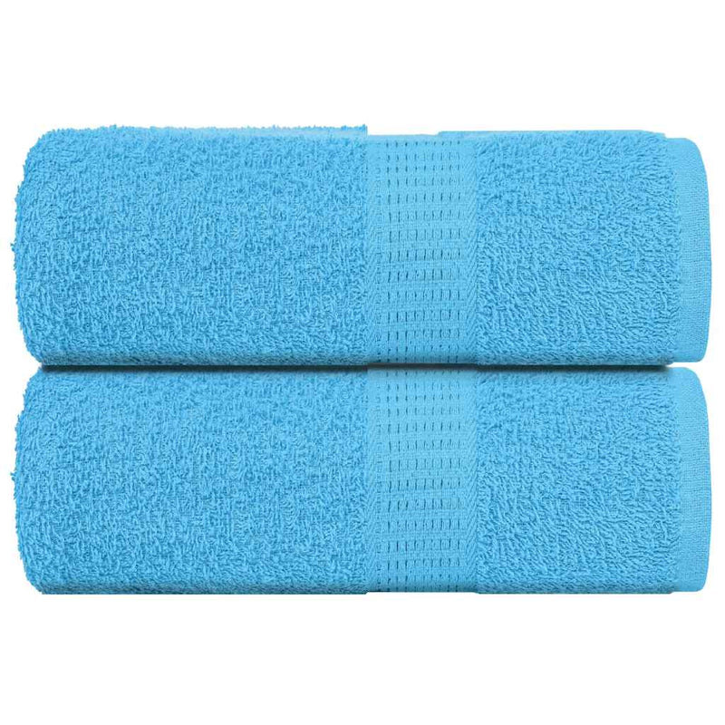 VIDAXL SALOPE DI SPAINE 2 ST 30x30 cm 360 g m² 100% di cotone turchese