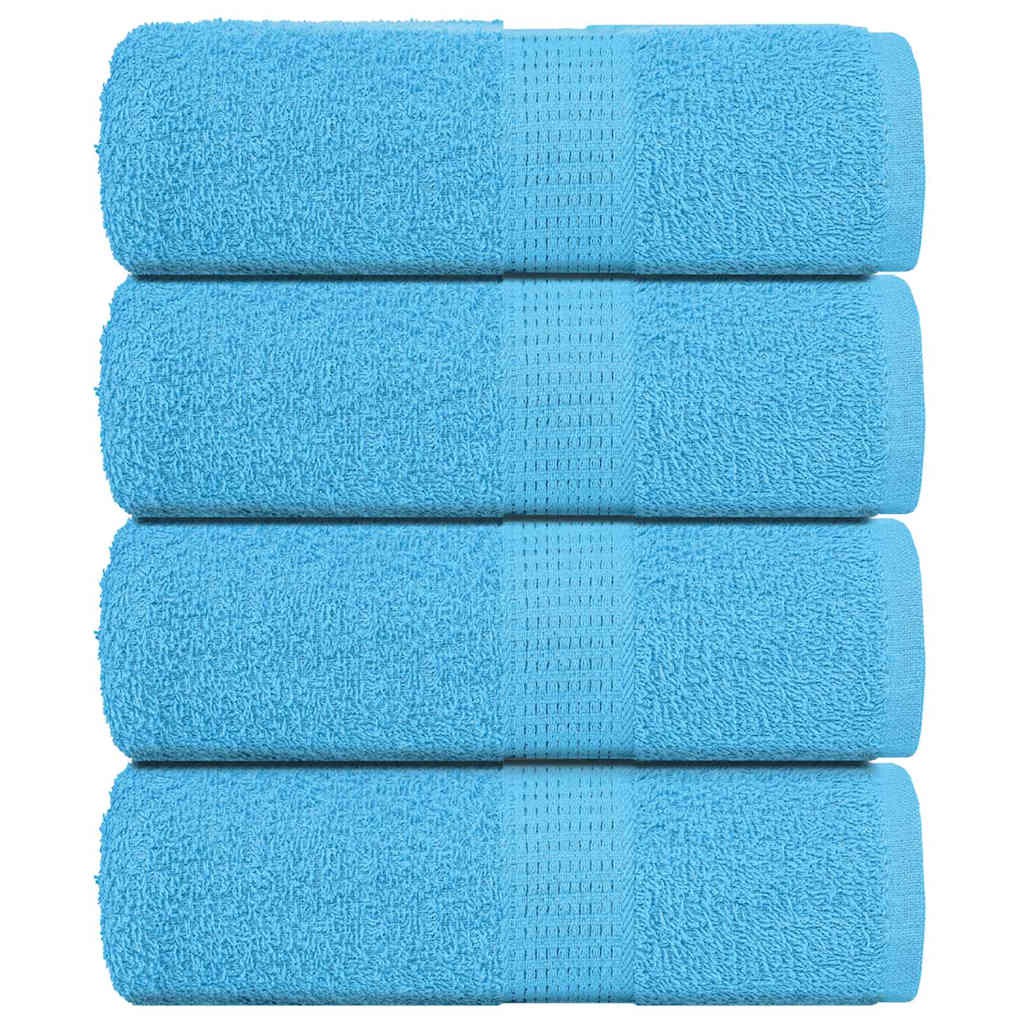 Toallitas de jabón Vidaxl 4 ST 30x30 cm 360 g m² 100% de algodón turquesa