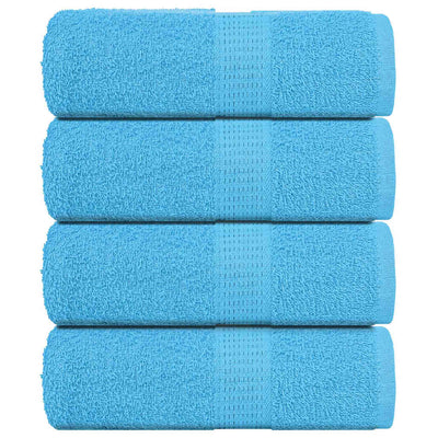 Toallitas de jabón Vidaxl 4 ST 30x30 cm 360 g m² 100% de algodón turquesa