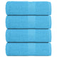 Toallitas de jabón Vidaxl 4 ST 30x30 cm 360 g m² 100% de algodón turquesa