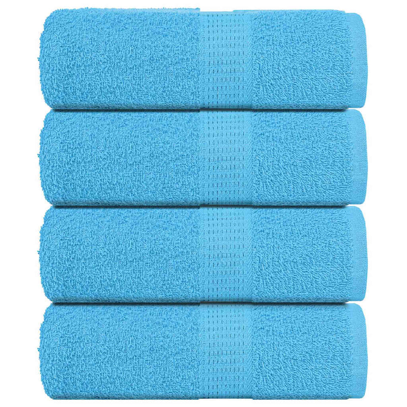 VIDAXL SALATURA DI SPAINS 4 ST 30x30 cm 360 g m² 100% di cotone turchese