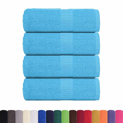 Toallitas de jabón Vidaxl 4 ST 30x30 cm 360 g m² 100% de algodón turquesa