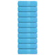 Toallitas de jabón Vidaxl 10 st 30x30 cm 360 g m² 100% de algodón turquesa