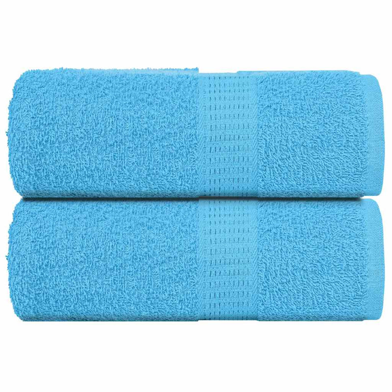 Vidaxl Guest Wipes 2 St 30x50 cm 360 g m² 100% di cotone turchese