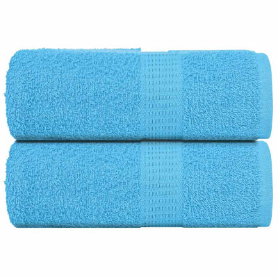 Toallitas invitadas de Vidaxl 2 pcs 30x50 cm 360 g m² 100% de algodón turquesa