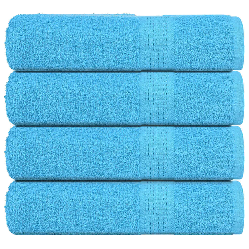 Toallas Vidaxl 4 ST 50x100 cm 360 g m² 100% Turquesa de algodón