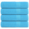 Asciugamani Vidaxl 4 ST 50x100 cm 360 g m² 100% di cotone turchese