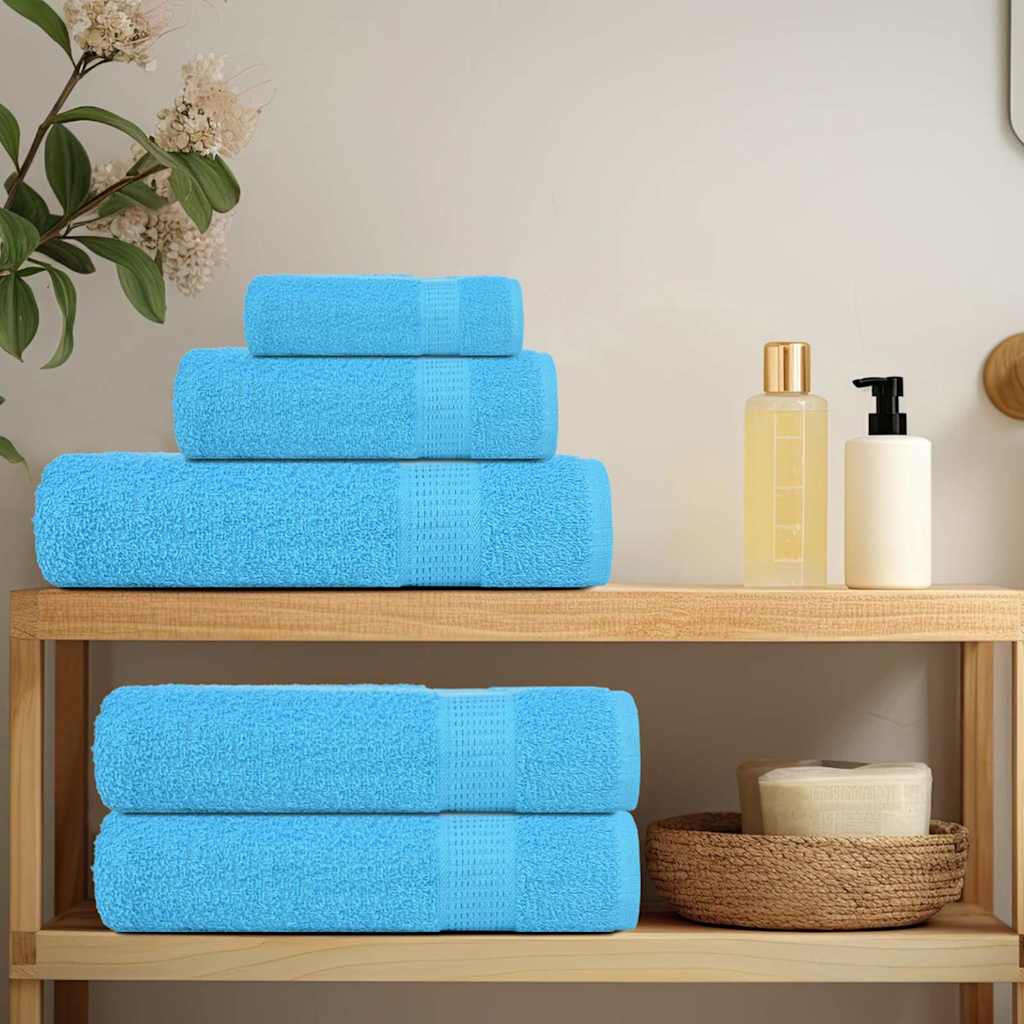 Toallas Vidaxl 4 ST 50x100 cm 360 g m² 100% Turquesa de algodón