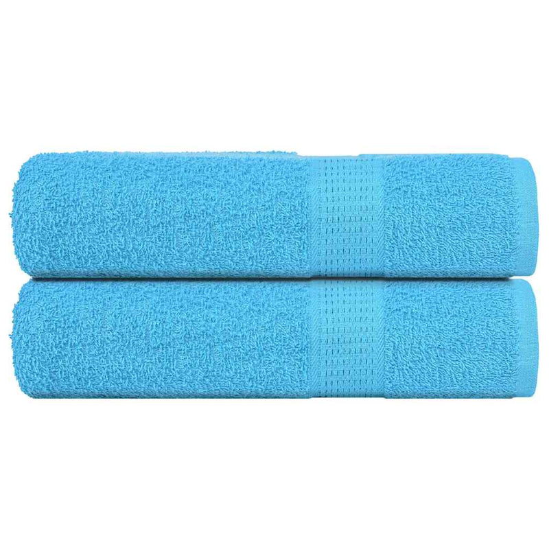 Toallas de ducha Vidaxl 2 st 70x140 cm 360 g m² 100% de algodón turquesa