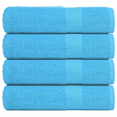 Toallas de ducha Vidaxl 4 ST 70x140 cm 360 g m² 100% de algodón turquesa