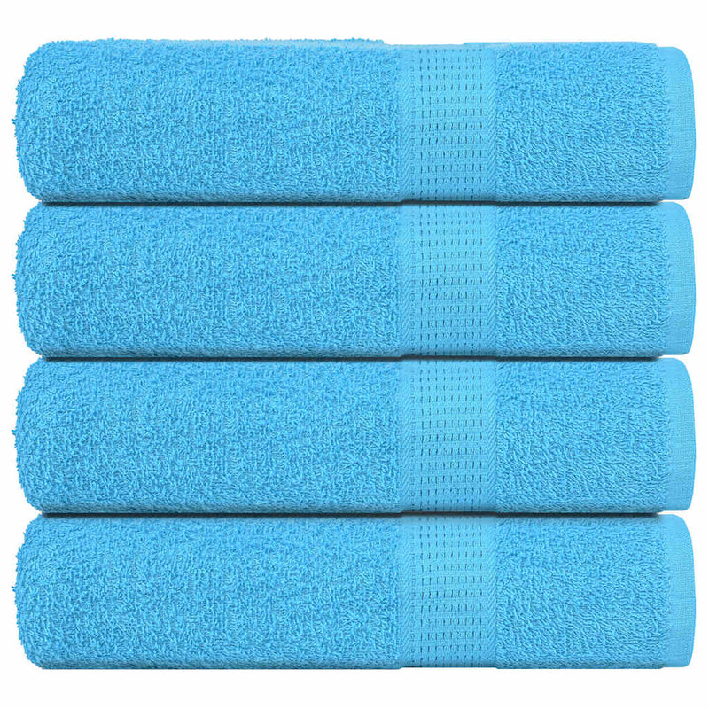 Asciugamani per doccia Vidaxl 4 ST 70x140 cm 360 g m² 100% di cotone turchese