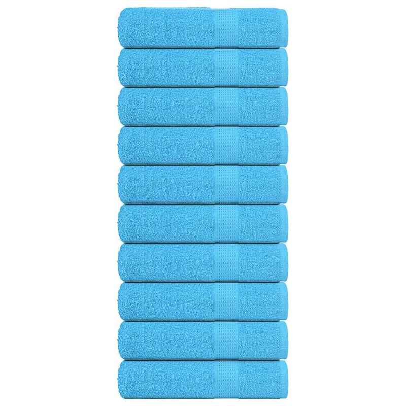 Vidaxl Asciugamani per doccia 10 ST 70x140 cm 360 g m² 100% di cotone turchese