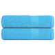 Toallas de baño Vidaxl 2 st 100x150 cm 360 g m² 100% de algodón turquesa