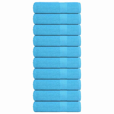 Vidaxl badhanddoeken 10 st 100x150 cm 360 g m² 100% katoen turquoise