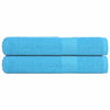 Asciugamani di sauna Vidaxl 2 ST 80x200 cm 360 g m² 100% di cotone turchese