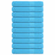 Toallas de sauna Vidaxl 10 st 80x200 cm 360 g m² 100% de algodón turquesa