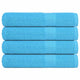 Toallas Vidaxl 4 st 360 g m² 100x200 cm 100% de algodón turquesa