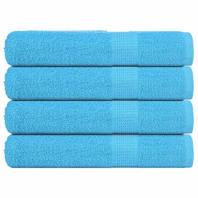 Asciugamani Vidaxl 4 St 360 g m² 100x200 cm 100% di cotone turchese