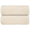 VIDAXL SALPES SAPAGGIO 2 ST 30x30 cm 360 g m² Crema di cotone 100%, colorato