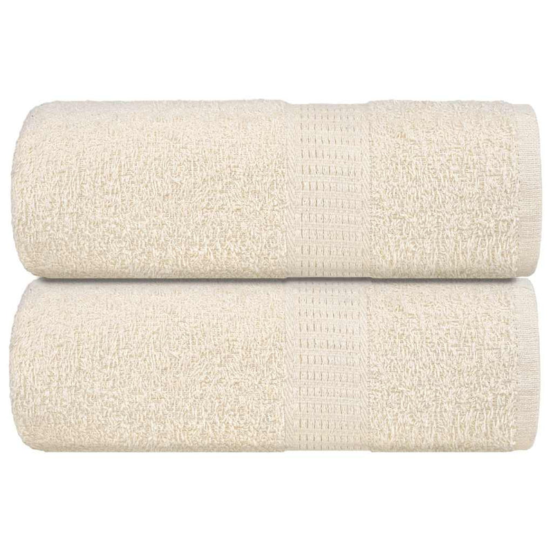 VIDAXL SALPES SAPAGGIO 2 ST 30x30 cm 360 g m² Crema di cotone 100%, colorato