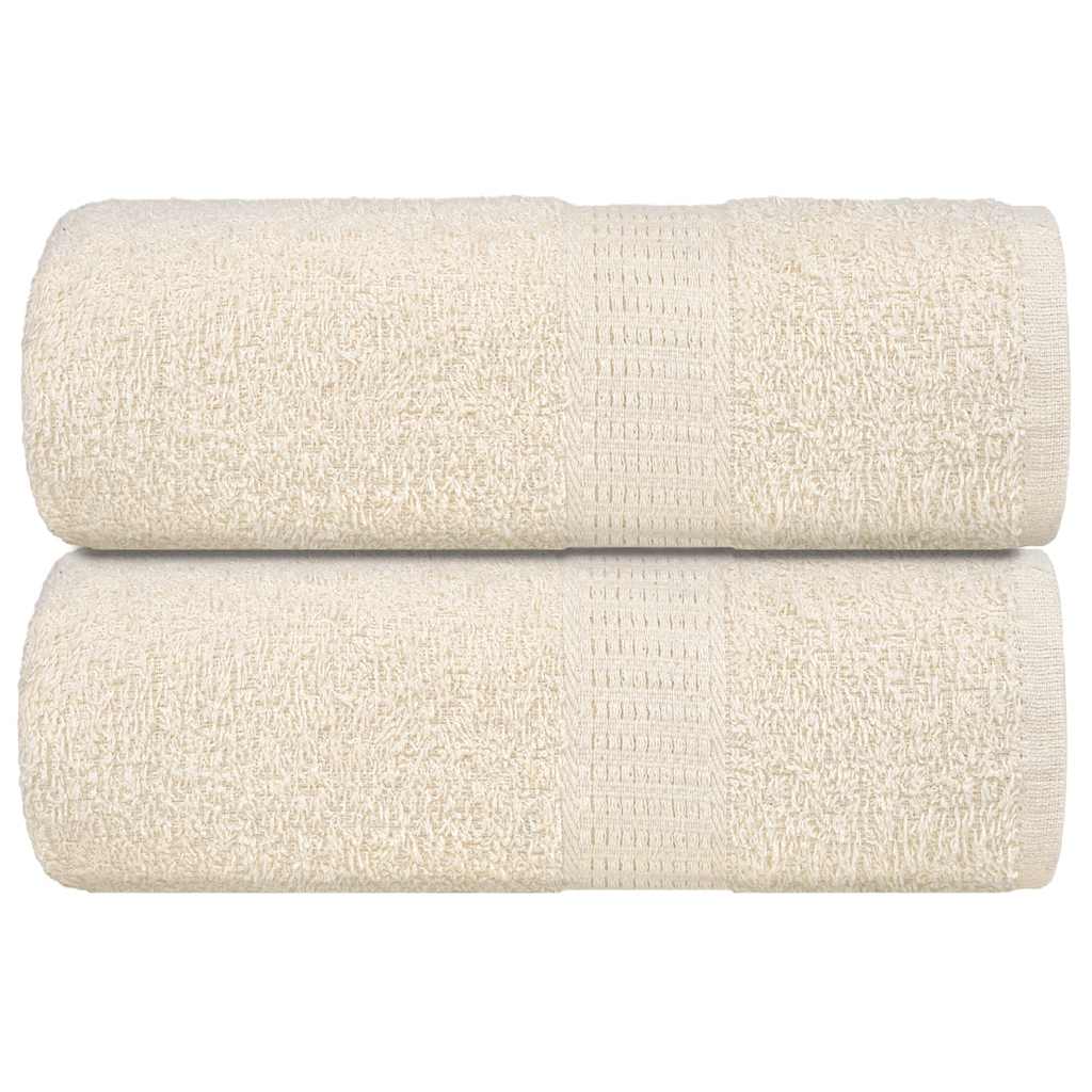 VIDAXL SALPES SAPAGGIO 2 ST 30x30 cm 360 g m² Crema di cotone 100%, colorato