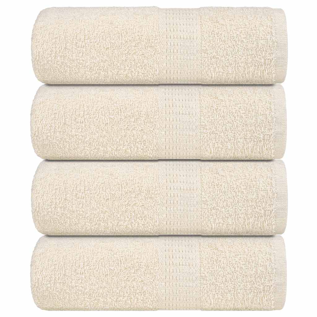 Toallitas de jabón de Vidaxl 4 ST 30x30 cm 360 g m² 100% de crema de algodón