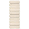 VIDAXL SALPES SAPAGGIO 10 ST 30x30 cm 360 g m² Crema di cotone 100%, colorato