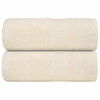 Toallitas invitadas de Vidaxl 2 pcs 30x50 cm 360 g m² 100% de crema de algodón